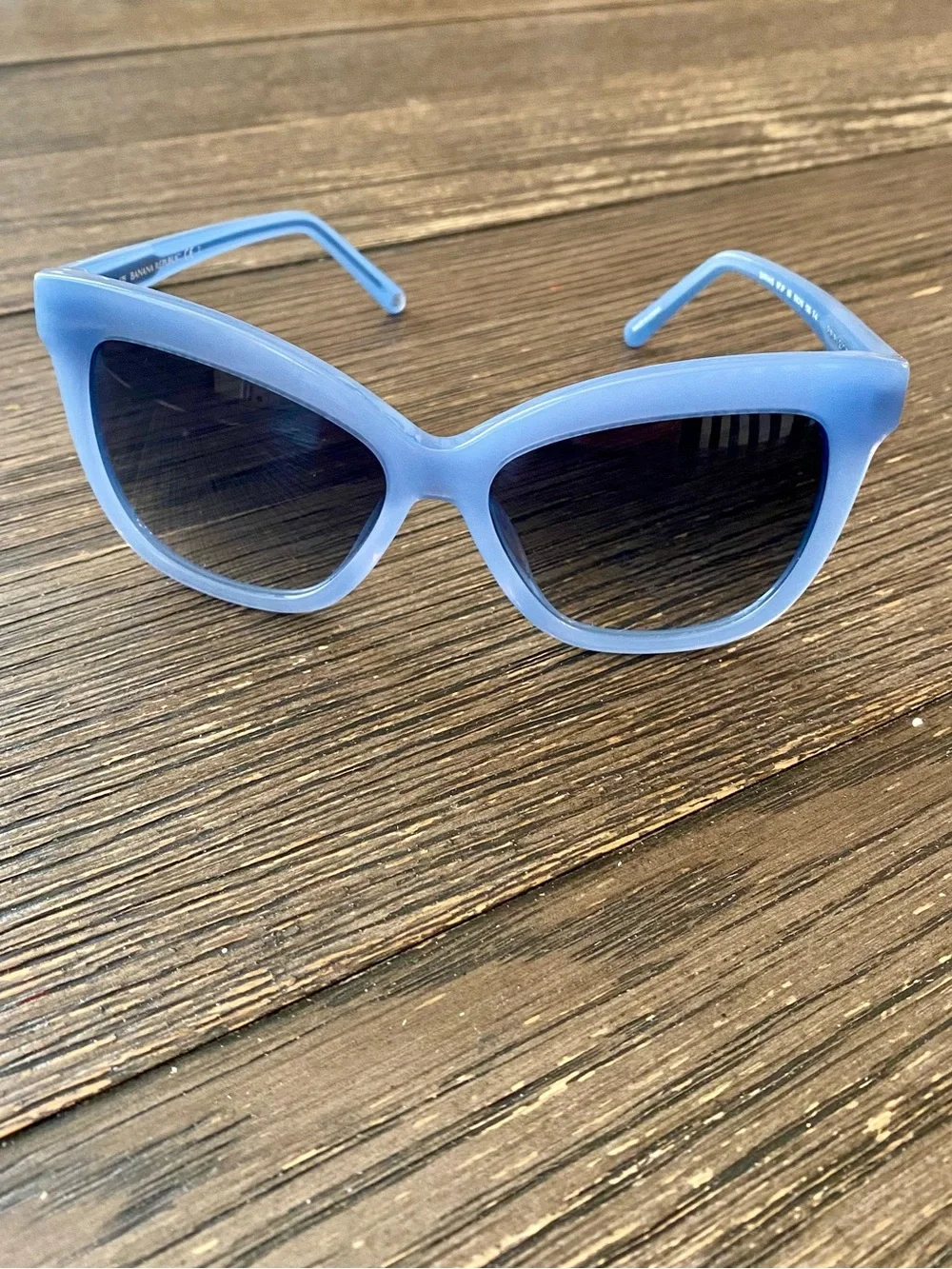 Banana Republic Women's Sunglasses Daria/S Blue Cat Eye Gradient Lenses 100% UV